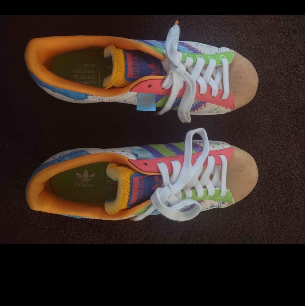 Adidas Superstar S.E.E.D. Womens Casual Shoes Paint Splatter